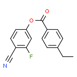 ChemSpider 2D Image | 4-Cyano-3-fluorophenyl 4-ethylbenzoate | C16H12FNO2