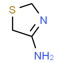 ChemSpider 2D Image | 2,5-Dihydro-1,3-thiazol-4-amine | C3H6N2S