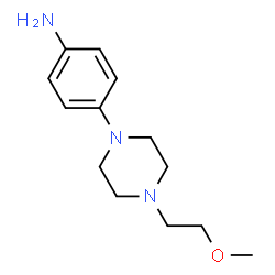 ChemSpider 2D Image | 4-[4-(2-Methoxyethyl)-1-piperazinyl]aniline | C13H21N3O