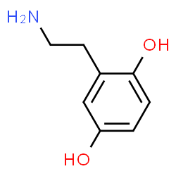 ChemSpider 2D Image | 2-(2-Aminoethyl)-1,4-benzenediol | C8H11NO2