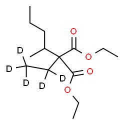 ChemSpider 2D Image | Diethyl (~2~H_5_)ethyl(2-pentanyl)malonate | C14H21D5O4