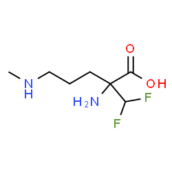 ChemSpider 2D Image | 2-(Difluoromethyl)-N~5~-methylornithine | C7H14F2N2O2