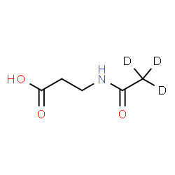 ChemSpider 2D Image | N-(~2~H_3_)Ethanoyl-beta-alanine | C5H6D3NO3