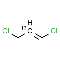ChemSpider 2D Image | (1E)-1,3-Dichloro(2-~13~C)-1-propene | C213CH4Cl2
