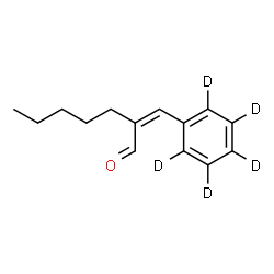 ChemSpider 2D Image | (2Z)-2-[(~2~H_5_)Phenylmethylene]heptanal | C14H13D5O