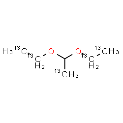 ChemSpider 2D Image | 1,1-Bis[(~13~C_2_)ethyloxy](2-~13~C)ethane | C13C5H14O2