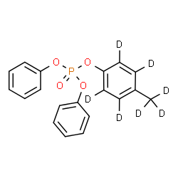 ChemSpider 2D Image | 4-(~2~H_3_)Methyl(~2~H_4_)phenyl diphenyl phosphate | C19H10D7O4P