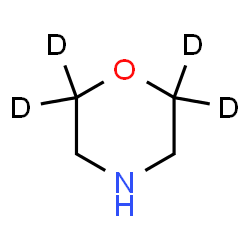 ChemSpider 2D Image | (2,2,6,6-~2~H_4_)Morpholine | C4H5D4NO