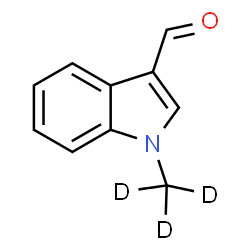 ChemSpider 2D Image | 1-(~2~H_3_)Methyl-1H-indole-3-carbaldehyde | C10H6D3NO