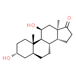 ChemSpider 2D Image | (3alpha,5alpha,11beta,13alpha,14beta)-3,11-Dihydroxyandrostan-17-one | C19H30O3