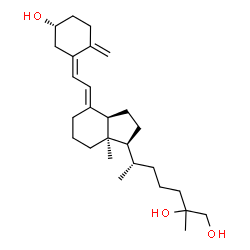 ChemSpider 2D Image | (3R,5Z,7E,14beta,17alpha,20S)-9,10-Secocholesta-5,7,10-triene-3,25,26-triol | C27H44O3