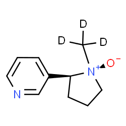 ChemSpider 2D Image | 3-[(1S,2S)-1-(~2~H_3_)Methyl-1-oxido-2-pyrrolidinyl]pyridine | C10H11D3N2O