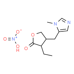 ChemSpider 2D Image | Pilocarpine Nitrate | C11H17N3O5