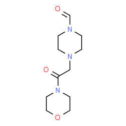 ChemSpider 2D Image | 4-[2-(4-Morpholinyl)-2-oxoethyl]-1-piperazinecarbaldehyde | C11H19N3O3