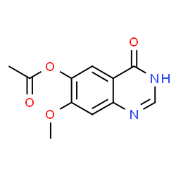 ChemSpider 2D Image | 3,4-Dihydro-7-methoxy-4-oxoquinazolin-6-yl acetate | C11H10N2O4