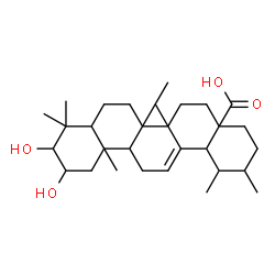 ChemSpider 2D Image | 2,3-Dihydroxyurs-12-en-28-oic acid | C30H48O4
