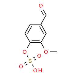 ChemSpider 2D Image | 4-Formyl-2-methoxyphenyl hydrogen sulfate | C8H8O6S