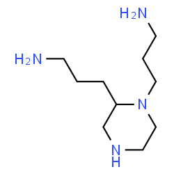ChemSpider 2D Image | 3,3'-piperazine-1,2-diyldipropan-1-amine | C10H24N4