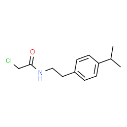 ChemSpider 2D Image | 2-Chloro-N-[2-(4-isopropylphenyl)ethyl]acetamide | C13H18ClNO