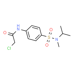 ChemSpider 2D Image | 2-Chloro-N-{4-[isopropyl(methyl)sulfamoyl]phenyl}acetamide | C12H17ClN2O3S