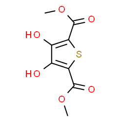 ChemSpider 2D Image | Dimethyl 3,4-dihydroxy-2,5-thiophenedicarboxylate | C8H8O6S