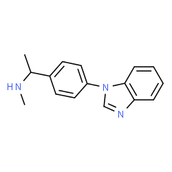 ChemSpider 2D Image | 1-[4-(1H-Benzimidazol-1-yl)phenyl]-N-methylethanamine | C16H17N3