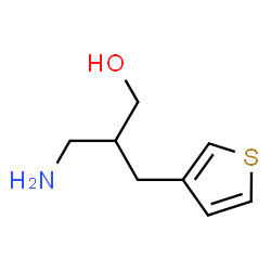ChemSpider 2D Image | 3-Amino-2-(3-thienylmethyl)-1-propanol | C8H13NOS