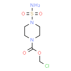 ChemSpider 2D Image | Chloromethyl 4-sulfamoyl-1-piperazinecarboxylate | C6H12ClN3O4S