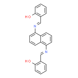 ChemSpider 2D Image | 2,2'-{1,5-Naphthalenediylbis[nitrilo(E)methylylidene]}diphenol | C24H18N2O2
