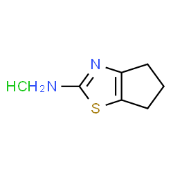 ChemSpider 2D Image | 2-Amino-5,6-Dihydro-4H-Cyclopentathiazole HCl | C6H9ClN2S