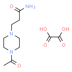 ChemSpider 2D Image | 3-(4-Acetyl-1-piperazinyl)propanamide ethanedioate (1:1) | C11H19N3O6