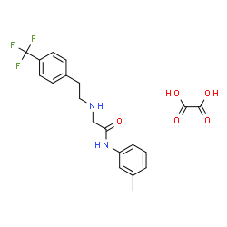 ChemSpider 2D Image | N-(3-Methylphenyl)-N~2~-{2-[4-(trifluoromethyl)phenyl]ethyl}glycinamide ethanedioate (1:1) | C20H21F3N2O5