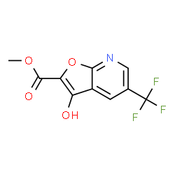 ChemSpider 2D Image | Methyl 3-hydroxy-5-(trifluoromethyl)furo[2,3-b]pyridine-2-carboxylate | C10H6F3NO4