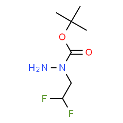 ChemSpider 2D Image | 2-Methyl-2-propanyl 1-(2,2-difluoroethyl)hydrazinecarboxylate | C7H14F2N2O2