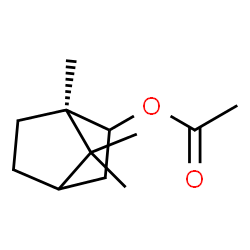 ChemSpider 2D Image | (1R)-1,7,7-Trimethylbicyclo[2.2.1]hept-2-yl acetate | C12H20O2