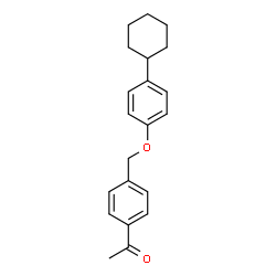 ChemSpider 2D Image | 1-{4-[(4-Cyclohexylphenoxy)methyl]phenyl}ethanone | C21H24O2