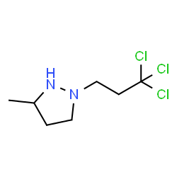 ChemSpider 2D Image | 3-Methyl-1-(3,3,3-trichloropropyl)pyrazolidine | C7H13Cl3N2