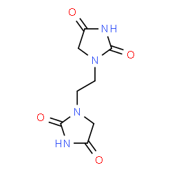 ChemSpider 2D Image | 1,1'-Ethane-1,2-diyldiimidazolidine-2,4-dione | C8H10N4O4