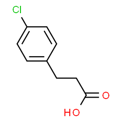 ChemSpider 2D Image | p-Chlorohydrocinnamic acid | C9H9ClO2