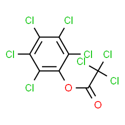 ChemSpider 2D Image | Pentachlorophenyl trichloroacetate | C8Cl8O2