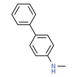 ChemSpider 2D Image | N-Methyl-4-biphenylamine | C13H13N