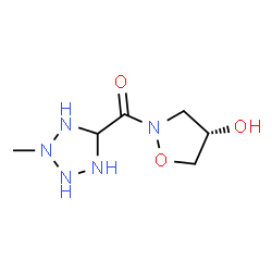 ChemSpider 2D Image | [(4S)-4-Hydroxy-1,2-oxazolidin-2-yl](2-methyl-5-tetrazolidinyl)methanone | C6H13N5O3