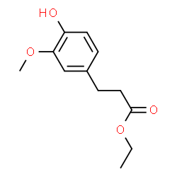ChemSpider 2D Image | Ethyl 3-(4-hydroxy-3-methoxyphenyl)propanoate | C12H16O4