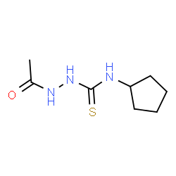 ChemSpider 2D Image | 2-Acetyl-N-cyclopentylhydrazinecarbothioamide | C8H15N3OS