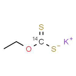 ChemSpider 2D Image | Potassium O-ethyl (~14~C)carbonodithioate | C214CH5KOS2