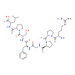 ChemSpider 2D Image | [Leu8,des-Arg9]bradykinin | C41H63N11O10