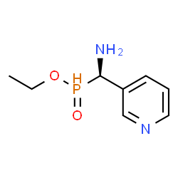 ChemSpider 2D Image | Ethyl [(R)-amino(3-pyridinyl)methyl]phosphinate | C8H13N2O2P