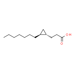 ChemSpider 2D Image | 3-[(1S,2S)-2-Heptylcyclopropyl]propanoic acid | C13H24O2