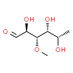 ChemSpider 2D Image | 6-Deoxy-3-O-methyl-L-gulose | C7H14O5