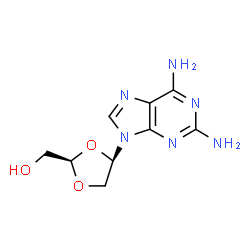ChemSpider 2D Image | Amdoxovir | C9H12N6O3